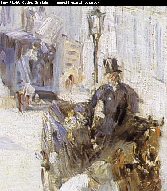 Edouard Manet Detail of Roadman on Belli Road